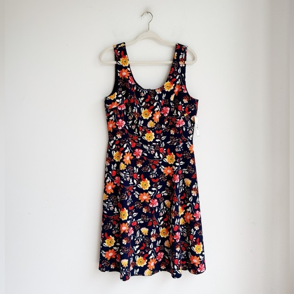 NWT DM COLLECTION Alonsa Floral Knit Dress 14 - Picture 1 of 5